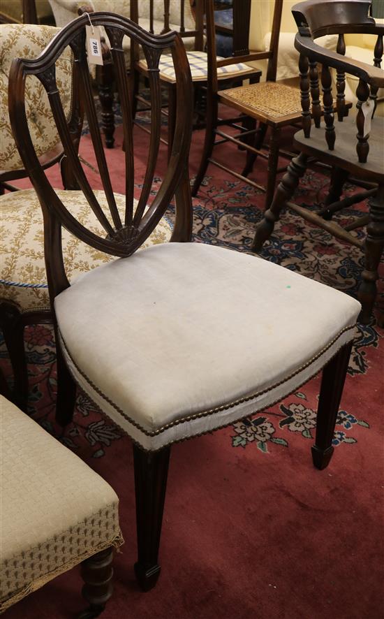 A George III mahogany dining chair
